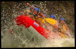 whitewater rafting action - Costa Rica